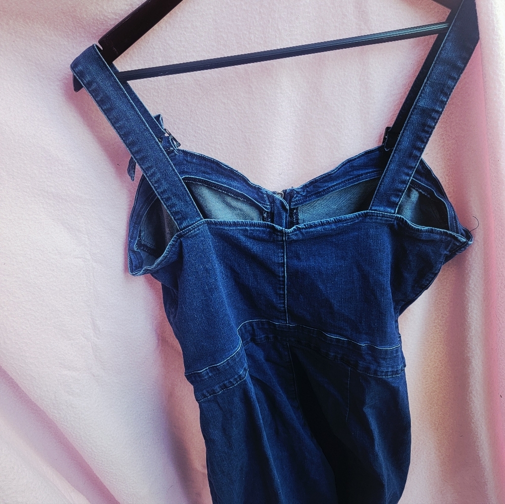 Fashion Nova | Capture This Denim Romper Dark Wash - Picture 7 of 7